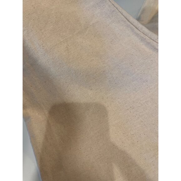 Elastic Waist Beige Linen Pants With Drawstring & Pockets 100% Linen L - Picture 8 of 8